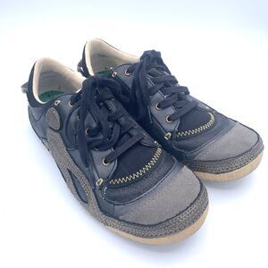 Cushe Boutique Sneak Women's Size 8 Leather Black Gold Fashion Sneaker